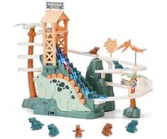 Jokomisiada Dinosaur Track Slide with Moving Stairs, Lights and Music ZA6297