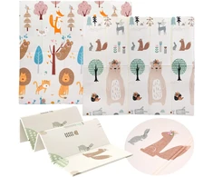 Jokomisiada Double-sided foam mat for babies - foldable, waterproof ZA6544
