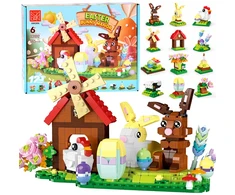 Jokomisiada EASTER FARM 12-in-1 construction blocks, connect together! 665pcs ZA6551
