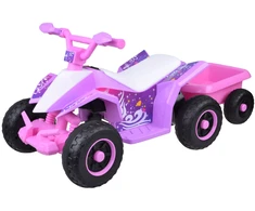 Jokomisiada Electric battery-powered quad for children + trailer with light function PA0351