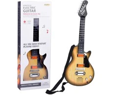Jokomisiada Elektrinės gitaros žaislas vaikams melodijos šviesa + dirželis IN0169 JA