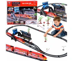 Jokomisiada Electric Train Set Station Platform Tracks Switches Light RC0782