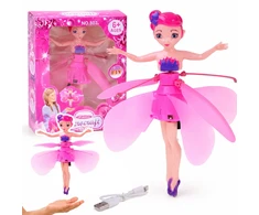 Jokomisiada Flying Fairy Interactive Butterfly Doll Hand Sensor Light USB ZA6598