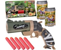 Jokomisiada Foam Dart Pistol + Cans Shooting Set for Kids ZA5981