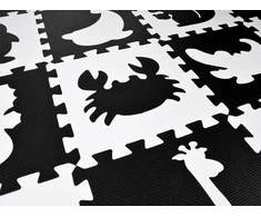 Jokomisiada Dėlionė FOAM Contrast Mat Animals Shapes
