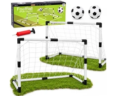 Jokomisiada Football Set for Children 2 Goals 95 cm 2 Soft Balls Pump SP0886