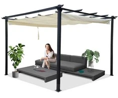 Jokomisiada Garden PERGOLA Para Sole ESTIVO 3x3x2.4m Atsparus vandeniui roof SP0835