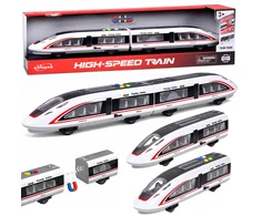 Jokomisiada High-Speed Train Magnetic Train 57 cm Friction Drive Sound and Light ZA6387