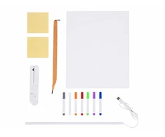 Dėlionė Jokomisiada Illuminated LED Drawing and Painting Board with 7 Markers and Stand ZA6326