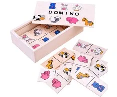 Jokomisiada Illustrated Domino for children of animals ZA2515