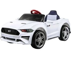 Akumuliatorinis sportinis kabrioletas vaikams Jokomisiada Mustang PA0169 | spalva: balta