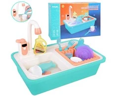 Jokomisiada Children's sink Kitchen SINK with circulation + dishes ZA5247