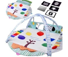 Large Educational Play Mat for Babies with Contrast Cards and Toys ZA5911