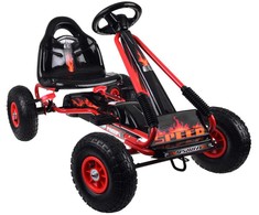 Jokomisiada Large pedal go-kart with adjustable seat and inflatable wheels SP0839