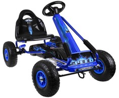 Jokomisiada Large pedal go-kart with adjustable seat and inflatable wheels SP0839