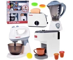 Jokomisiada Large set of small household appliances for play mixer toaster plakiklis kavos virimo aparatas ZA5577
