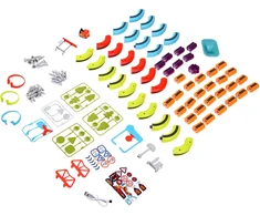 Jokomisiada MAGNETIC BLOCKS Magnetic track for trains - 114pcs DIY train ZA6578