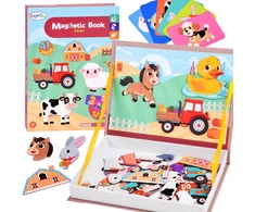Dėlionė Jokomisiada Magnetic board book Farm 41 Pieces Educational puzzle ZA6413