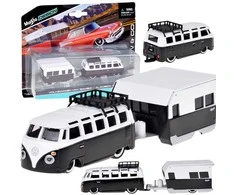 Jokomisiada Maisto licensed car Volkswagen VAN Samba trailer 1:64 1:64 ZA5959