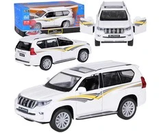 Jokomisiada Metalinis automobilio modelis TOYOTA LAND CRUISER PRADO su šviesa ir garsu visureigis ZA5056