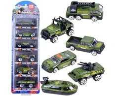 Jokomisiada Metal cars, set WOJSKO 6 pcs, ZA3505