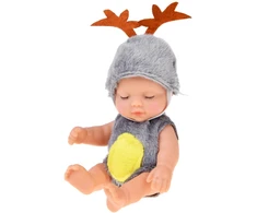 Jokomisiada Mini Baby Doll Reindeer 11 cm Movable Arms, Legs and Head ZA6454