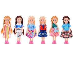 Jokomisiada Mini LALECZKI do domku Rinkinys 6 laleczek mała lalka księżniczki 14cm ZA6176
