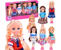 Jokomisiada Mini LALECZKI do domku Rinkinys 6 laleczek mała lalka księżniczki 14cm ZA6176
