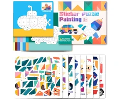 Jokomisiada Numerical mosaic - gluing by numbers VEHICLES 8 pictures ZA6629 B