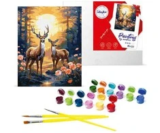 Norimpex Ideyka Painting by numbers 40x50 cm KHO6602 Graceful deer AP0113