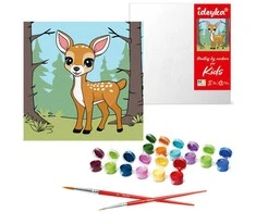 Ideyka Paveikslas skaičiais vaikams 25x25cm KHO6193 Stebuklingas elnias AP0083