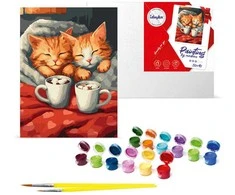 Norimpex Ideyka Tapybos pagal skaičius rinkinys 30x40cm KHO6588 Įsimylėjusios katės AP0093
