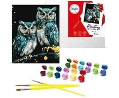 Art Active Painting by numbers metallic Wise owls KHO6514 40x50 AP0031
