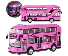 Dviaukštis autobusas „Jokomisiada Rožinė“ su atidaromomis durimis ir garsu ZA4748