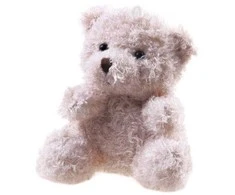 Jokomisiada Pliušinis BEAR Malonus talismano pakabukas ZA4404