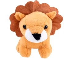 Jokomisiada Plush Safari LION mascot - Series: mini animals from the Zoo ZA4415 C