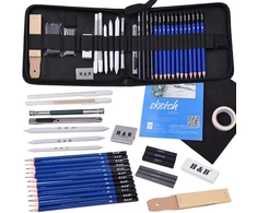 Dėlionė Jokomisiada Professional Sketching and Drawing Set Pencils Graphite Pieštukas Case AP0128