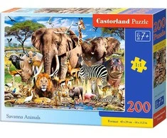 Castorland Dėlionė 200 vnt. - Savanos gyvūnai
