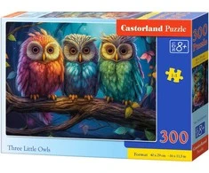 Castorland Dėlionė 300 vnt. - Trys pelėdos