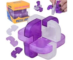 Dėlionė Jokomisiada Puzzle Lock Cube – 3D Logic Puzzle Brain Teaser GR0778