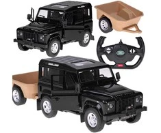Jokomisiada Rastar remote-controlled car Land Rover Defender 1:14 remote control with lights RC0712