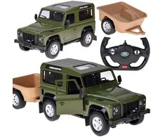 Jokomisiada Rastar remote-controlled car Land Rover Defender 1:14 remote control with lights RC0712