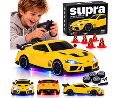 Jokomisiada Remote-controlled car Toyota Supra Drift 1:43 4x4, LED, fast RC0803