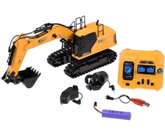 Jokomisiada Remote controlled excavator licensed by JCB + 3 attachments RC0790