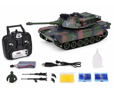Jokomisiada Remote-Controlled RC Abrams M1A1 Tank Smoke Sound Lights 45 cm RC0770