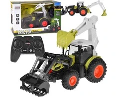 Jokomisiada Remote-controlled tractor Backhoe loader bulldozer with remote control RC0718