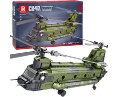 „Jokomisiada Reobrix“ licencijuoti statybiniai blokai CH-47 „Chinook“ sraigtasparnis, 1458 vnt. ZA5802