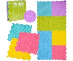 Jokomisiada Rubber Dėlionė sensory mat, 8 pieces - development and fun ZA5862