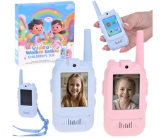 Jokomisiada Set of 2 Kids Walkie Talkies Video LCD 2" Camera ZA6160