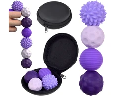 Jokomisiada Set of 4 Textured Sensory Balls with Storage Case ZA6618